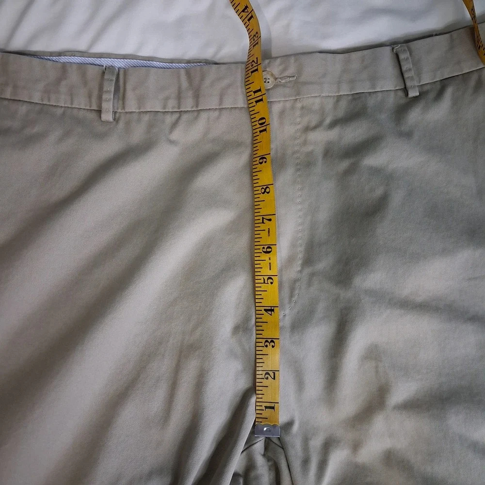 Peter‎ Millar Shorts Mens 44 Khaki Golf Chino Flat Front Casual Walking Preppy